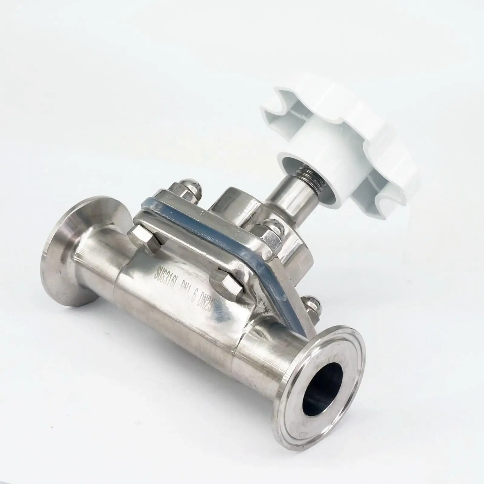 1&quot 25mm 316 Stainless Steel Sanitary 1.5&quot Tri Clamp Diaphragm Valve Brew beer Dairy Product | Обустройство дома