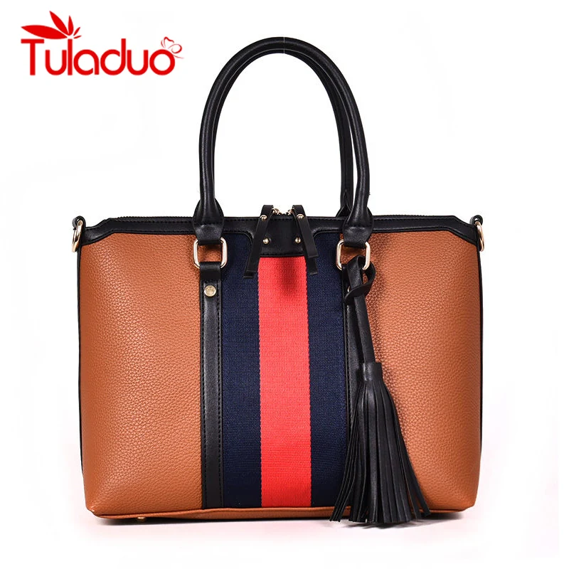 

Luxury Women Handbags High Quality PU Leather Female Shoulder Crossbody Bags Fashion Patchwork Ladies large Bags Bolsos Mujer
