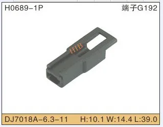 

5set 1P Automobile Waterproof Automotive Line Terminal Auto Wire Terminals Electrical 1 Pin Connectors Dj7018a-6.3-11