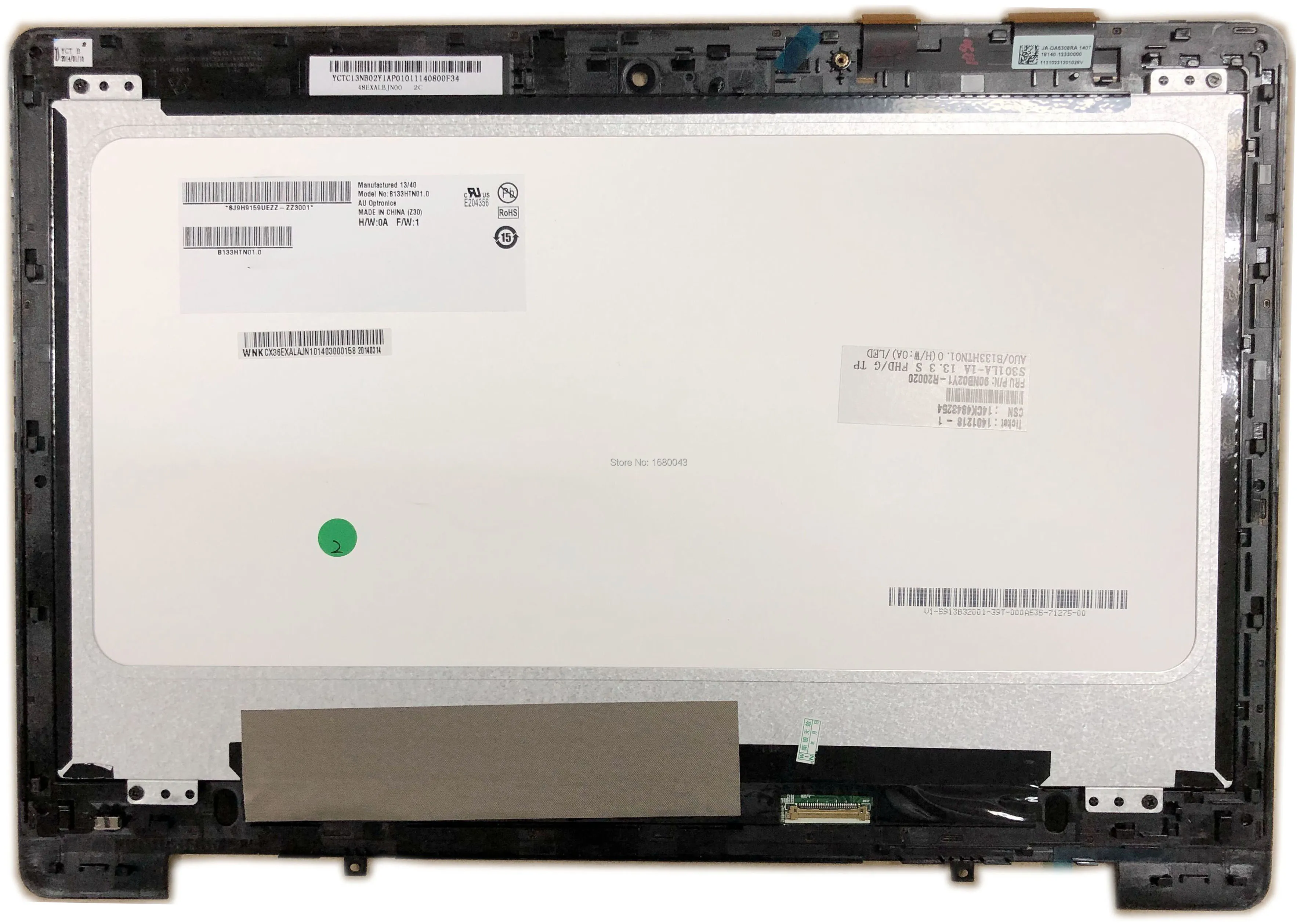 1920X1080 EDP LCD LED Touch Screen Digitizer Glass Assembly Frame Replacement For Asus Vivobook S301LA JA-DA5308RA 5308R FPC-1