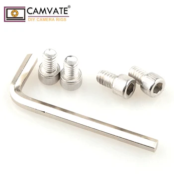 

CAMVATE 1/4" Male Threading Hexagon Socket Head Srew Adapter for Baseplate C1555