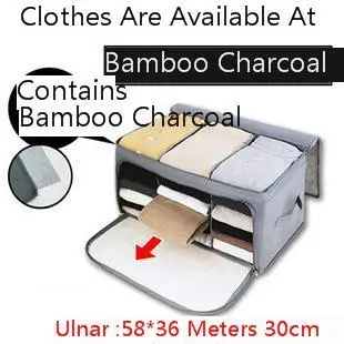 

Bamboo Charcoal Makeup Organizer Three Grid Can Window Accept Box Sweater Makeup Bag 58*36*30cm Make Up Storage Caja Metalica