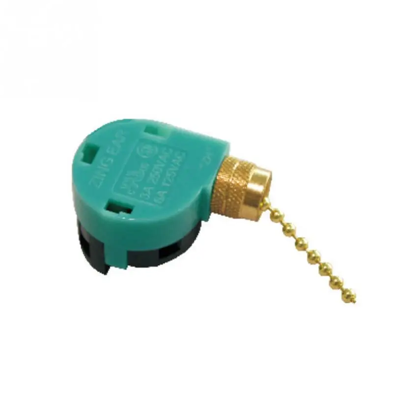 

Zipper Switch 3 Speed Pull Chain Control Nickel Fan Switches Electrical Switch