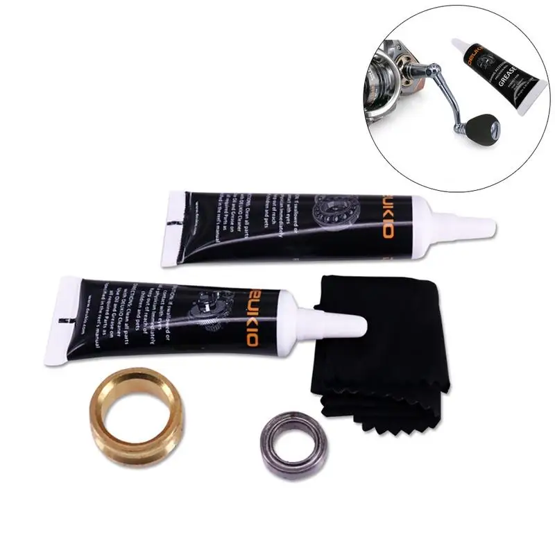 

2PCS Set Fishing Reel Maintenance Kit Waterproof Rust-proof Fishing Reel Lubricant Bearing Lubricant Tool With Retail Package