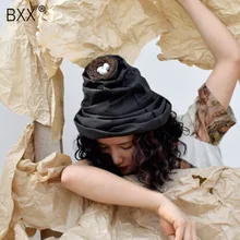 [BXX] Новое поступление унисекс дизайн черный цвет водонепроницаемый мыть крафт-бумага Птичье гнездо шляпа шапка личность LM885