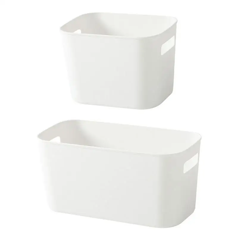 

Portable Basket Bathroom Cosmetics Finishing Box Kitchen Desktop Sundries Snack Storage Box