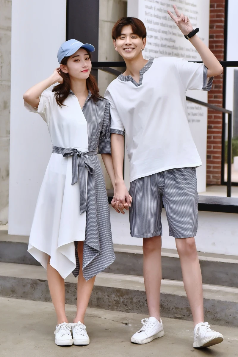 couple dress and shirt
