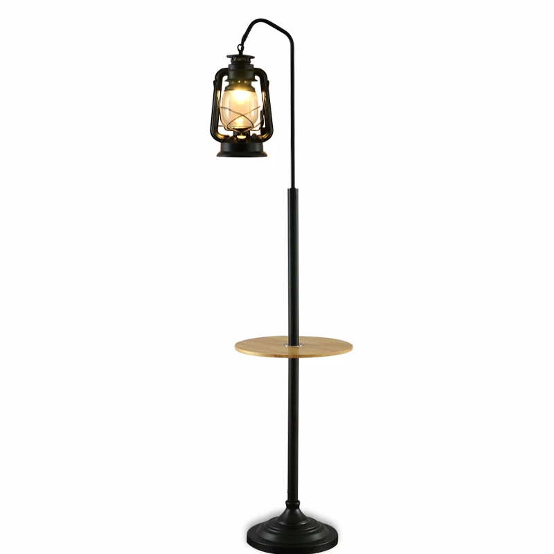 Керосиновая лампа ретро винтажный черный торшер с настольным E27 стоячий светильник для гостиной Напольный СВЕТОДИОДНЫЙ светильник для спальни