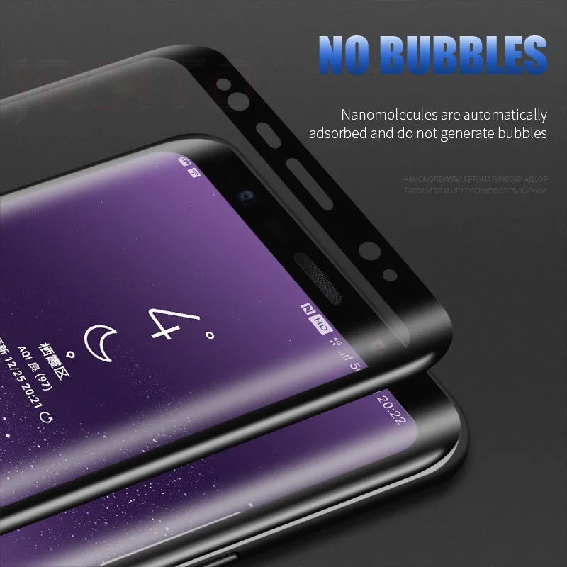 Полное покрытие для Samsung Galaxy S8 закаленное стекло Защита экрана Note 8 9 S9 Plus S6 Edge S7