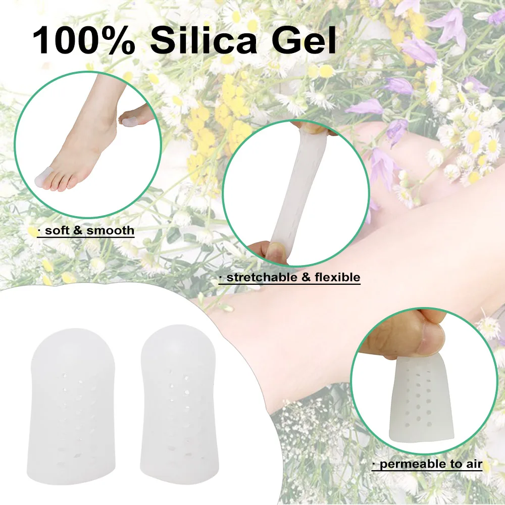 4pc Relief Toes Cover Protective Tube High Heels Rubbing Toes Thumb