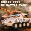 RC Tank 8012 Mini Model Military 40Mhz Toy Vehicle Rotatable Wireless Charging Eletric Tanks Simulation Gifts Toys for children 2