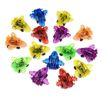 

Candy Color Transparent Mini Return Force Strong Power Small Plane Aircraft Toy Pull Back Airplane Model Toys Kid Gift Twist Egg