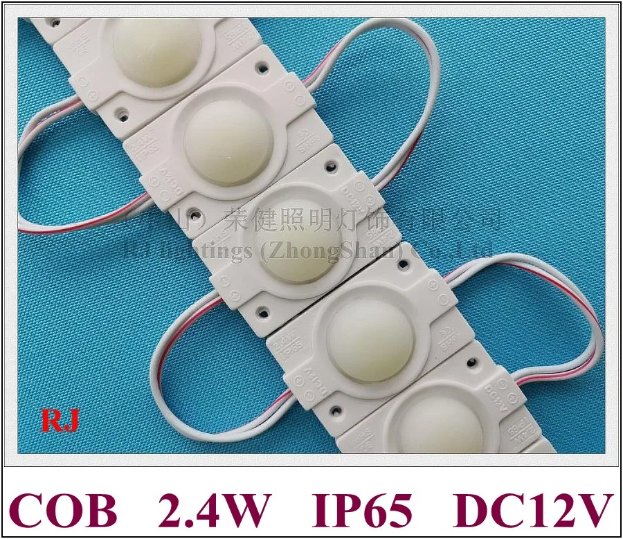 С объективом круглый COB светодиодный модуль DC12V 2,4 W 220lm Светодиодный модуль для знака IP65 алюминий 46 мм * 30 мм * 9 мм