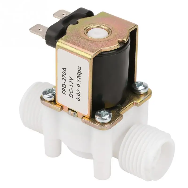 FPD 270A 12V G1/2 &quotNC пластиковый Электрический Впускной электромагнитный водяной
