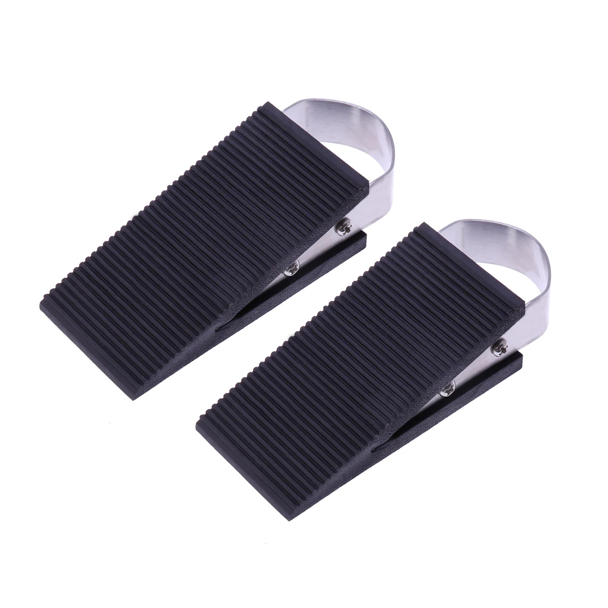 

2Pcs Stainless Steel and Rubber Door Stopper Heavy Duty Door Stop Works on All Floor Surfaces