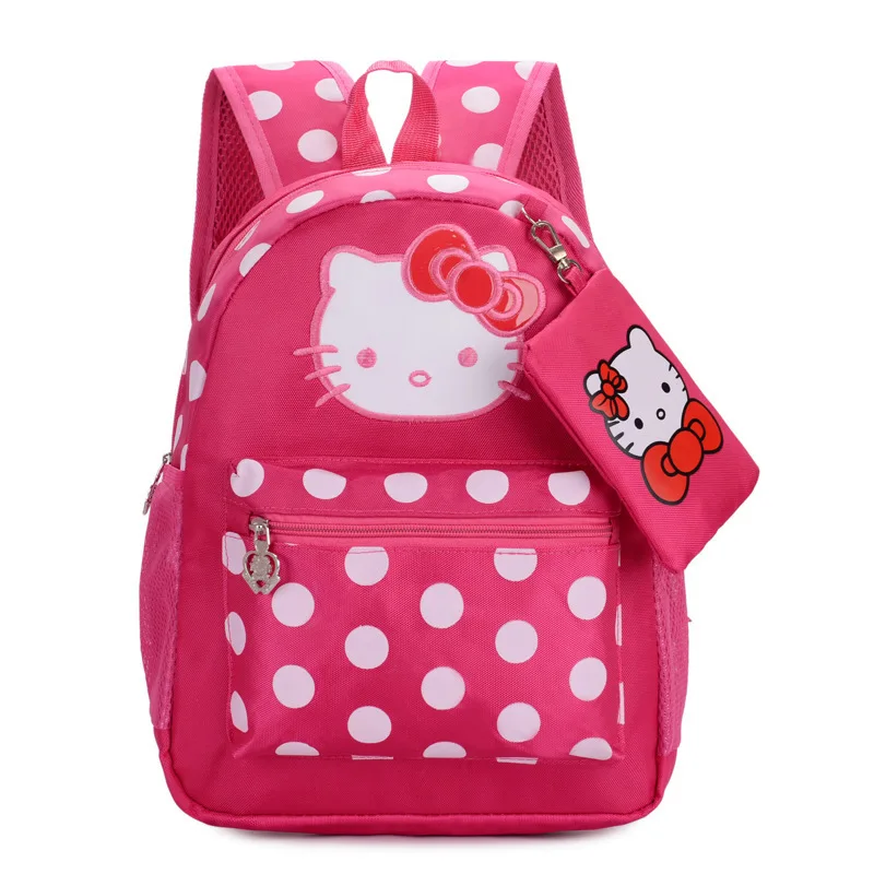 Kawaii мультфильм розовый Hello рюкзаки с котёнком 3 вида стилей обувь для девочек Малый сумки детей школьный Подарки хорошее качество Sac Dos Enfant