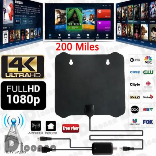 Тонкая плоская антенна HD High Def tv Fox Scout HD tv D tv Sky Link Skylink кабель 1080 p