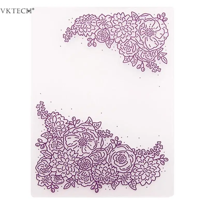 

Plastic DIY Scrapbooking Printing Plastic Embossing Template Folder Stencil for Album Card Fondant Cake Decorating Tools