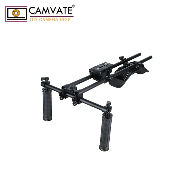 $US $107.03  CAMVATE Dual Rubber Grip Handheld Shoulder Mount Rig C1963