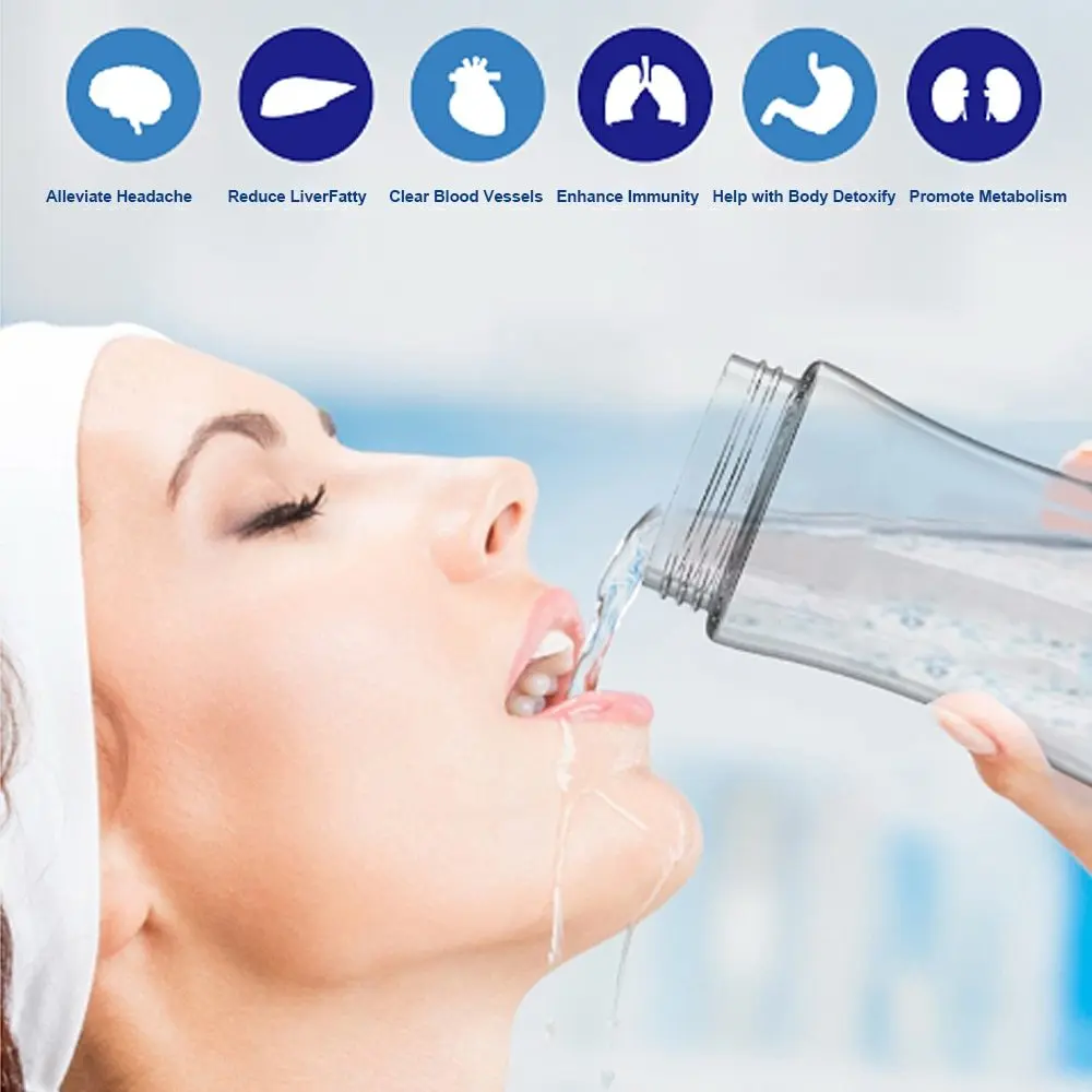 

300ml Hydrogen Rich Water Bottle Alkaline Water Filter Maker Portable Ionizer Hydrogen Water Machine for Sports Travel
