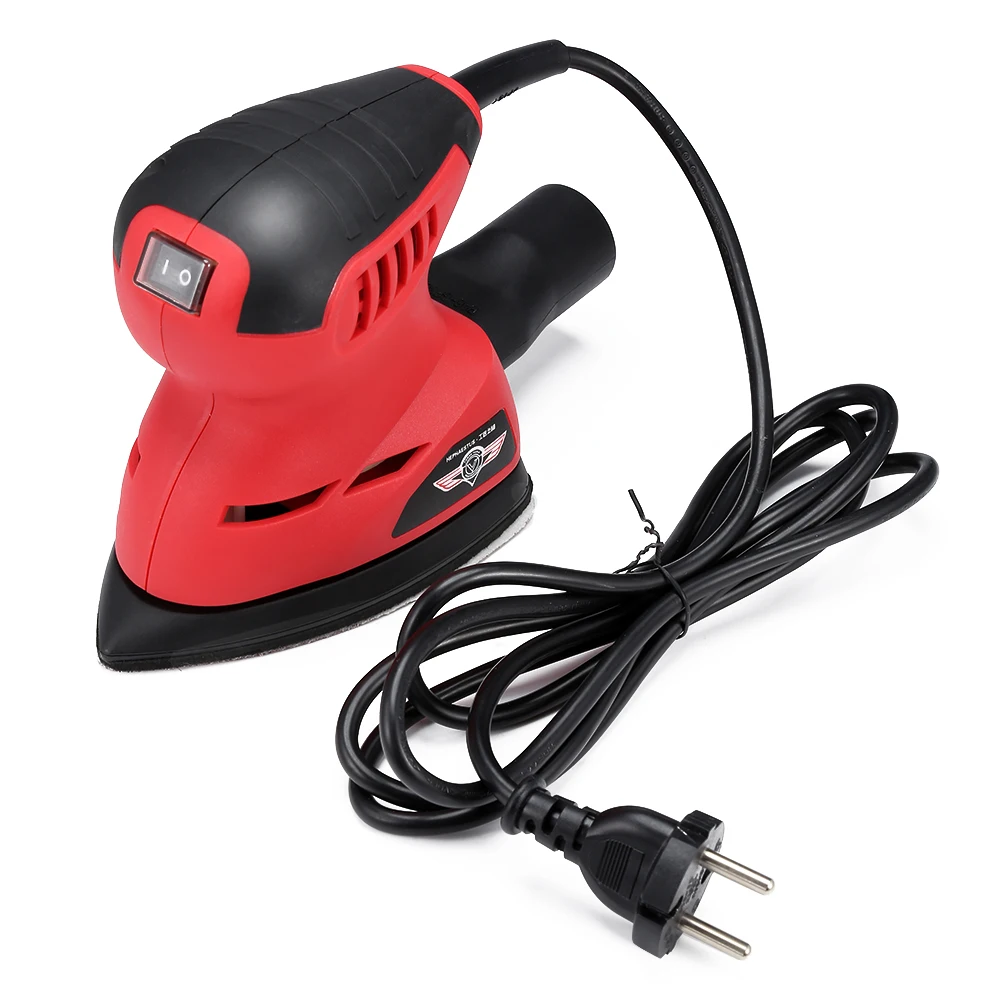 

125W Electric Detailing Mouse Sander Auto Polishing Machine Sanding Sander Strong Dust Tube Portable Power Tool Woodworking Tool