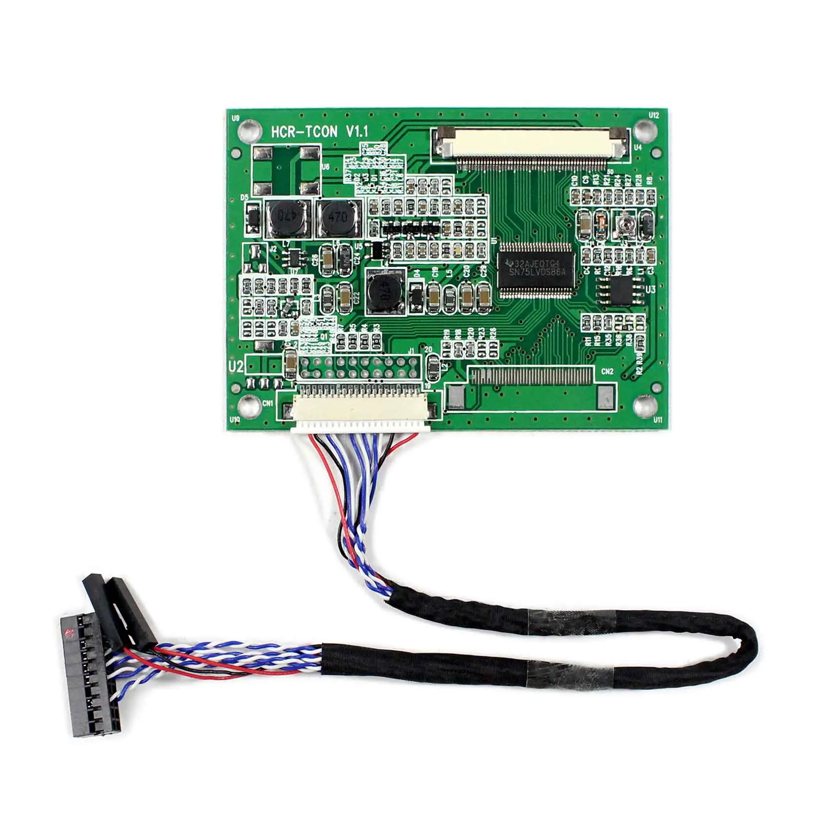 Плата преобразователя LVDS в TTL 20Pin подходит для AT050TN22 AT056TN52 HCR TCON N1|Запасные части| |