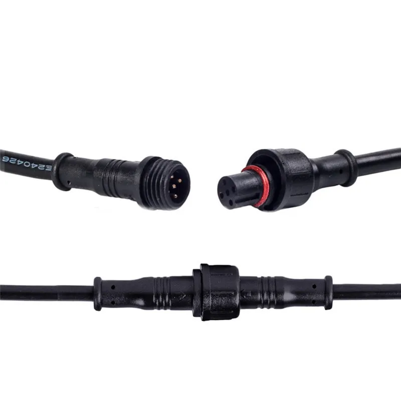 

5 Pin 2A Waterproof Male Female Extension Cable Wire Connector for RGBW LED Strip Light