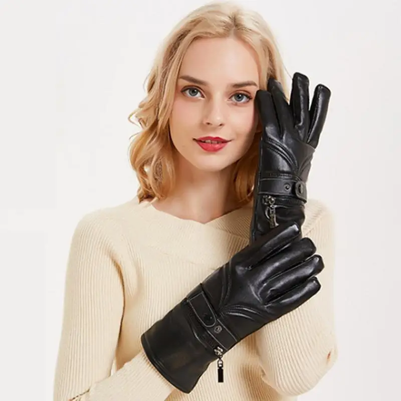 Electric Gloves Outdoor Winter Essential Motorcycle Riding Rechargeable Lithium Battery Heating Leather Electric Gloves Outdoor Winter Essential Motorcycle Riding Rechargeable Lithium Battery Heating Leather