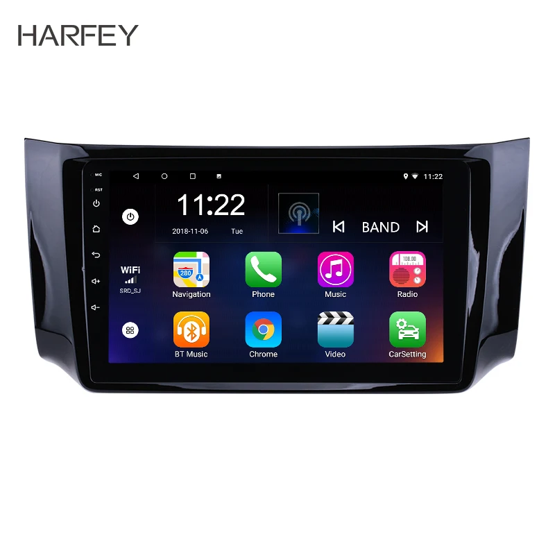 

Harfey Car Radio 2Din Android 10.0 Head Unit for 2012-2016 NISSAN SYLPHY 10.1" Multimedia Player support Backup Camera RDS WIFI