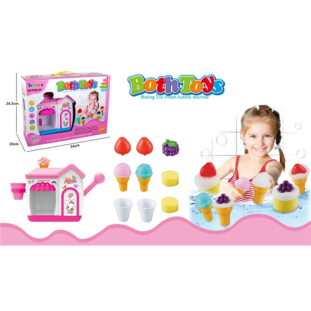 ice cream bubble bath toy
