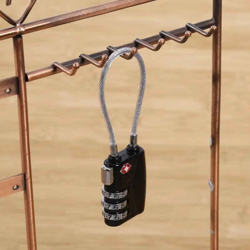 

TSA 3 Combination Travel Suitcase Luggage Bag Code Loop Lock Padlock