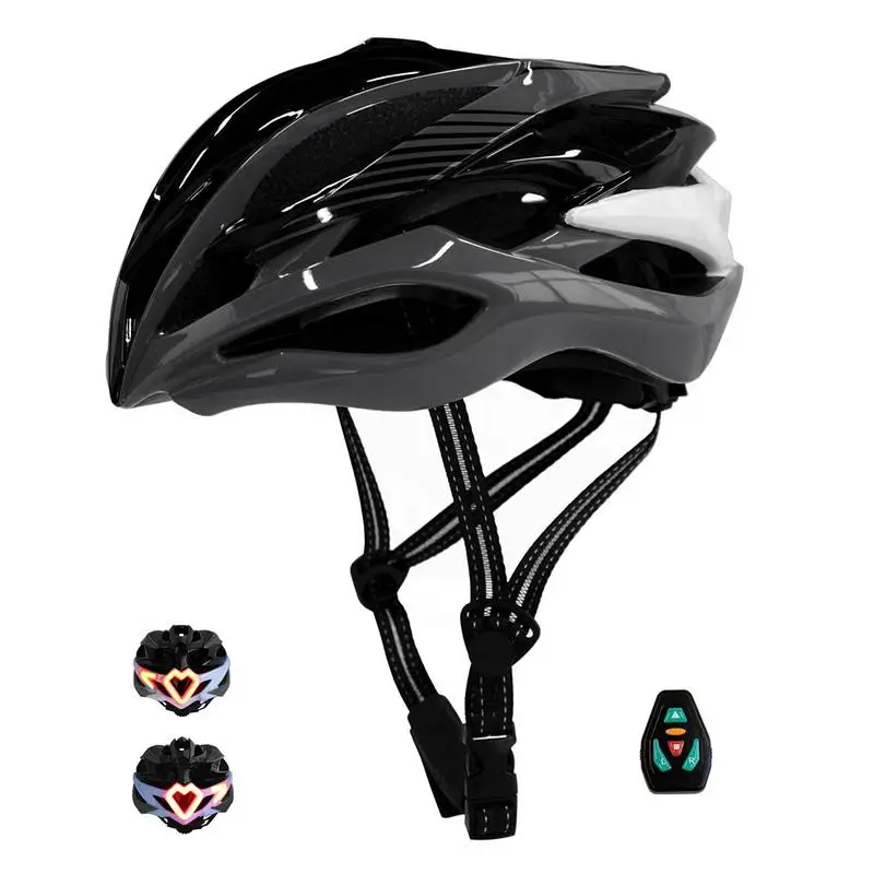 

2018 hot selling Cycling Helmet Warning LED Light Safety With Remote Control Ultralight MTB Bike