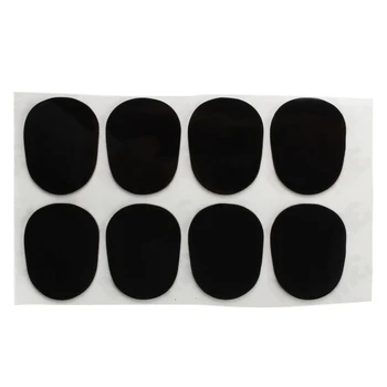 

8 Patches Pads Cushions Nozzle for Alto Saxophone 0.8mm Black