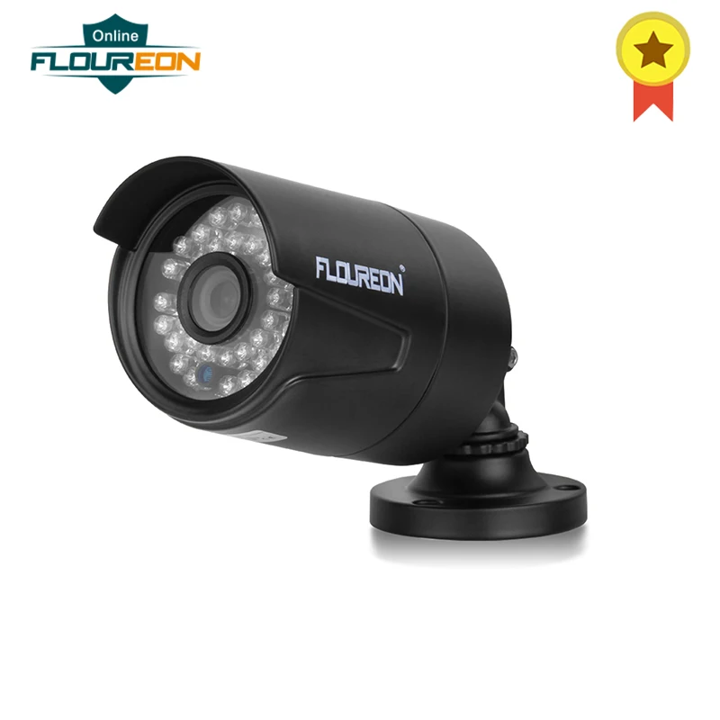 FLOUREON 1 X 8CH 1080N AHD DVR + 4 X Outdoor 2000TVL 960P 1.3 MP IP66 Camera + 1TB HDD Support P2P Technology Security Kit EU