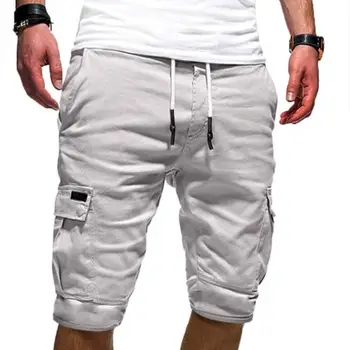 

ZACOO Men Casual Relaxed Fit Multi-pocket Middle Length Pants