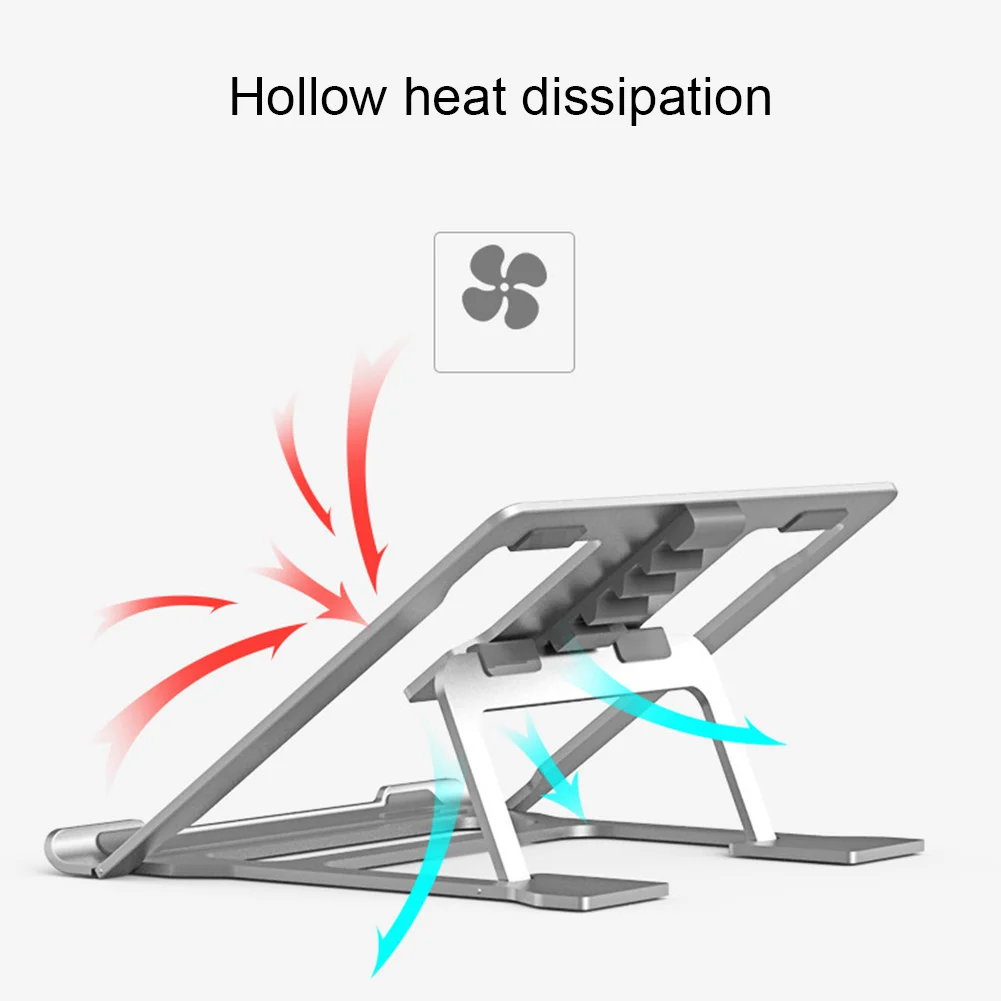 Настольный регулируемый угол Эргономичный ноутбука Стенд Легкий Портативный офисные Алюминий сплав Нескользящие универсальный охлаждения стойку № 17