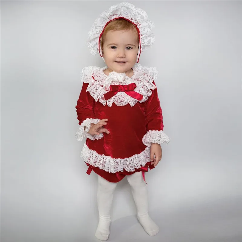 pudcoco Fashion Newborn Kids Baby Girl Clothes set Long sleeve Lace Velvet Tops Shorts Hat Girls Clothing sets Outfits 0-4Y | Детская
