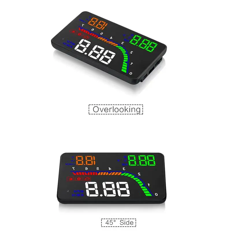 

New Arrival Car OBD HUD Head Up Display T100 Windshield Projector Speed RPM Fuel Consumption Water Temperature Voltage Practical