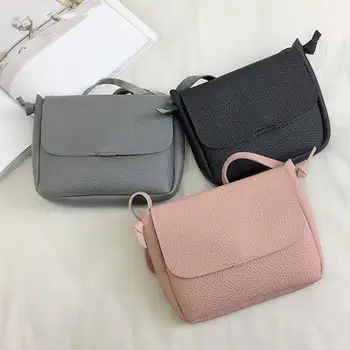 

ABDB-Women Clutch Soft Bag PU Leather Messenger Bag Girls Crossbody Shoulder Bag Fashion Mini Handbag Portable Phone Travel Ba