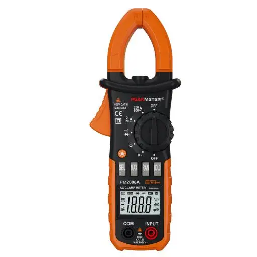PEAKMETER PM2008A цифровые клещи автоматический диапазон Амперметр Вольтметр Омметр с