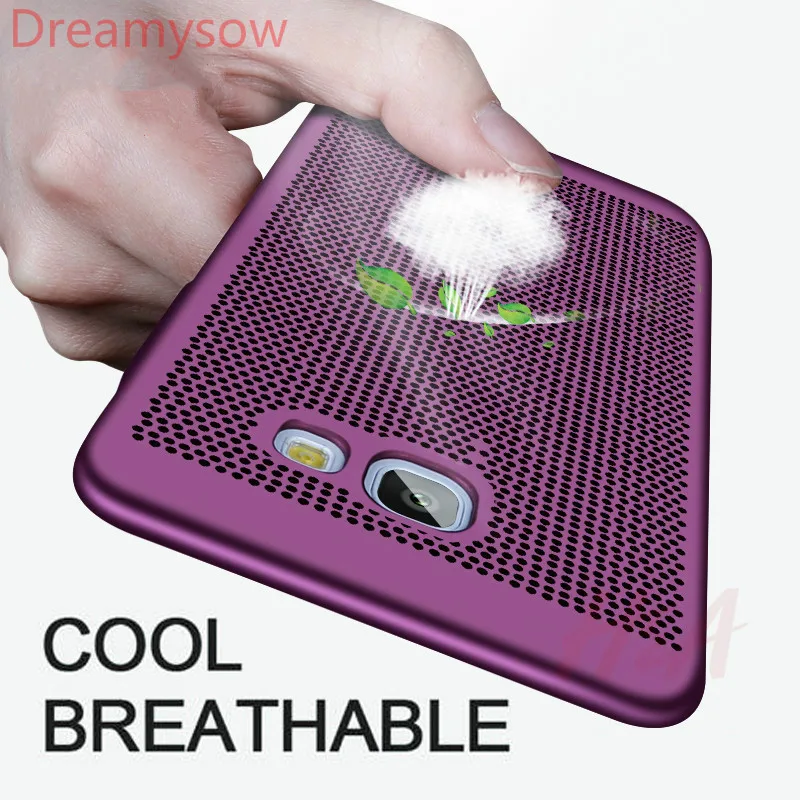 

For Xiaomi Redmi note7 Note 5 6 pro 4X 5A 4 4A Case Ultra Slim Grid Heat Dissipate Case For redmi 5 6 Pro 5A Plus Hard PC Cover