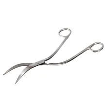 Planta tanque onda scissor curvo aço inoxidável tijera tesora ferramenta limpa água grama aquarela clipper clipping aquário aquático