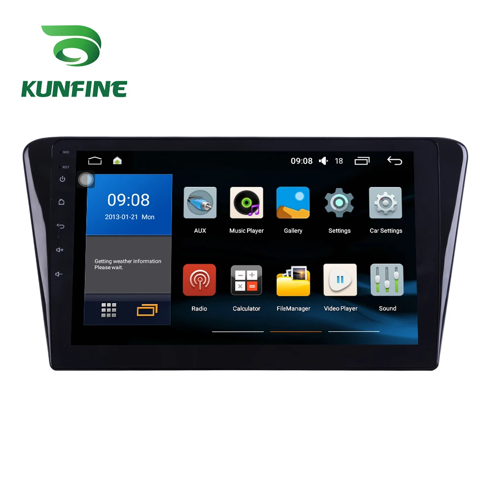 Discount Octa Core 1024*600 Android 8.1 Car DVD GPS Navigation Player Deckless Car Stereo For Peugeot 408 2014-2017 Radio Headunit wifi 2