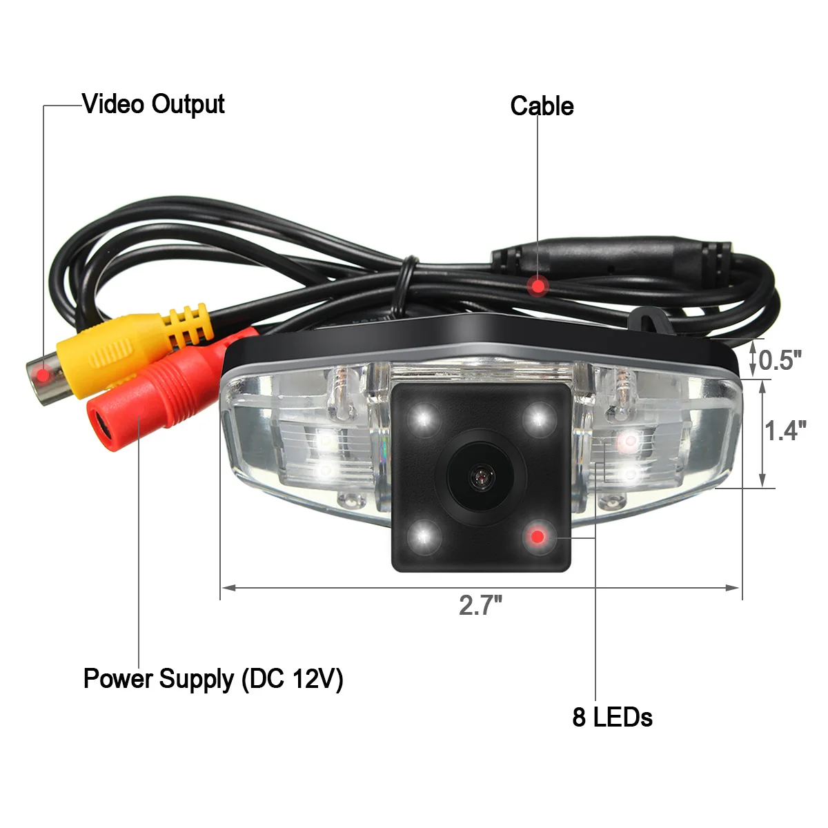 170 Degree Black CCD Car Reverse Back up Rear View font b Camera b font For