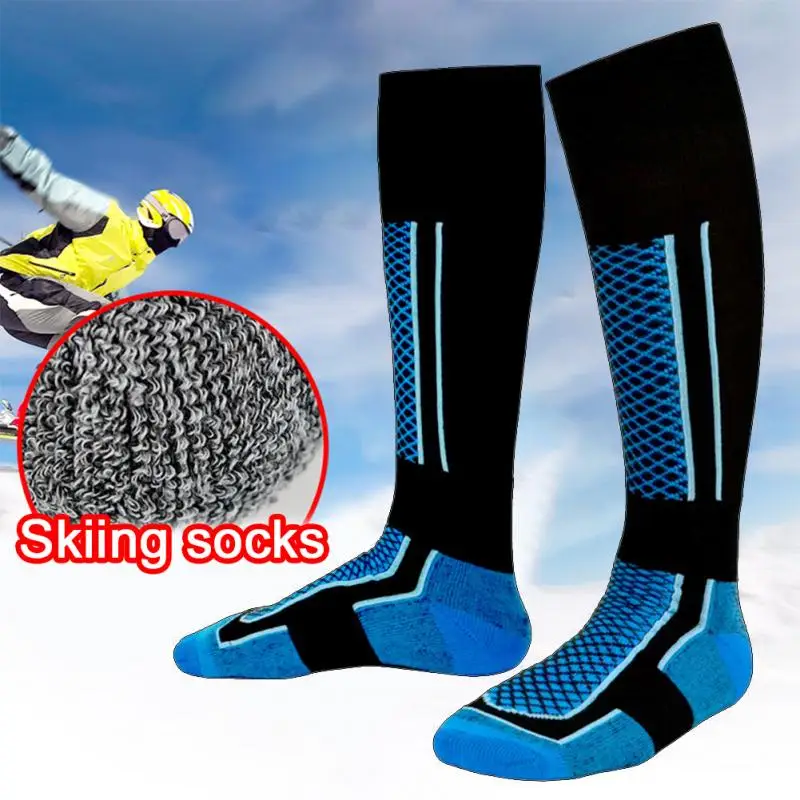 

Winter Warm Men Women Thermal Ski Socks Thick Cotton Sports Snowboard Cycling Skiing Soccer Socks Leg Warmers Long Socks