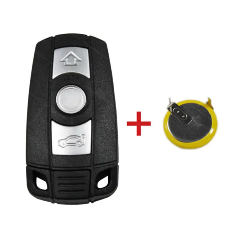 

For BMW E60 E87 E90 E91 E92 X1 X5 3 Button Car Remote Key Cover +LIR2025 Battery