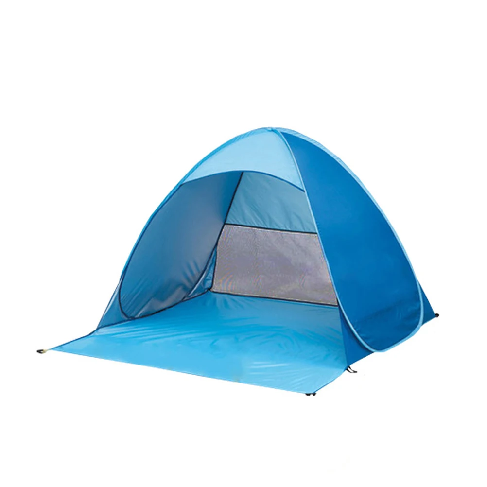 Us 2224 41 Offportable Automatic Pop Up Instant Cabana Beach Tent Folding Sun Shelter For Baby Toy Tents Blue In Toy Tents From Toys Hobbies