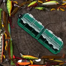 2 шт. 10 отсеков приманка рыболовные аксессуары комплект крючки Вертлюги свинцовый рыболовный грузик с портативной коробкой приманка рыболовные снасти набор