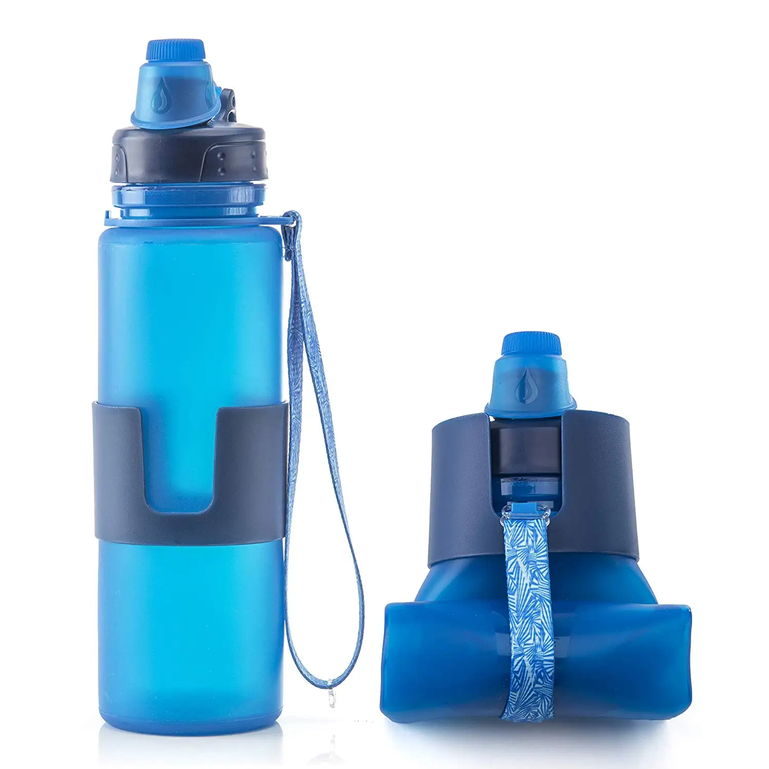 Water Bottle Collapsible Lightweight For Sports And Travel 22 Ounce/650