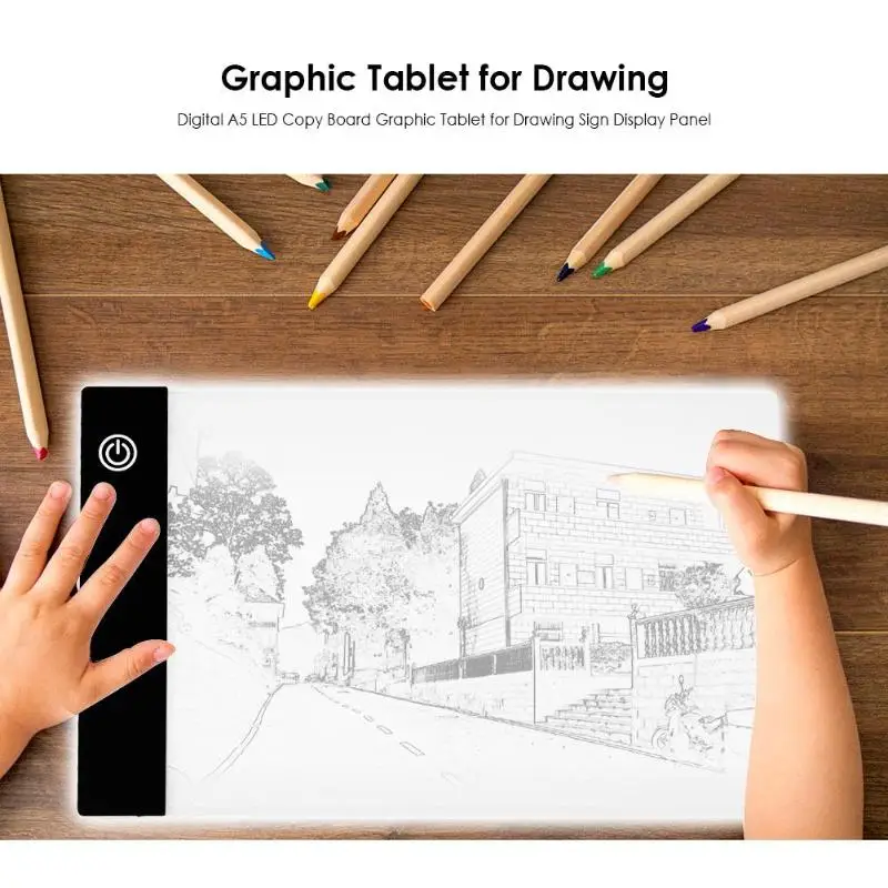 

LED A5 Digital Tablets Light Box Graphic Tablet Writing Painting Dimmable Brightness Tracing Board Copy Pads Digital Drawing